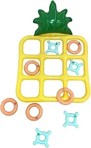 Pineapple Shaped Toss Game Inflatable Toy Montessori Toy Color Perception Pool Toys Board Game for Backyard Beach Kids Family