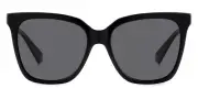 Polaroid PLD 55mm Square Black / Gray Polarized Sunglasses