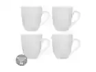 Maxwell & Williams White Basics Rococo Coupe Mug 390ml Set of 4