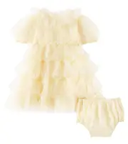 [Tutu Du Monde] Tutu Du Monde Baby Annabelle tulle dress and bloomers set M 18-24 yellow