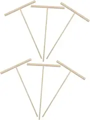 6Pcs Mini Bamboo Rakes Handicrafts Decorative Sand Table Accessories for Zen Gardens Natural Bamboo Craft Elegant Design for Home Decor