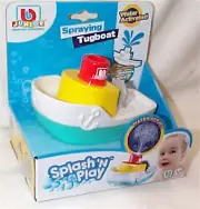 Splash and Play Spraying Tugboat burago 89003 New need 2 AAA batteries to spray