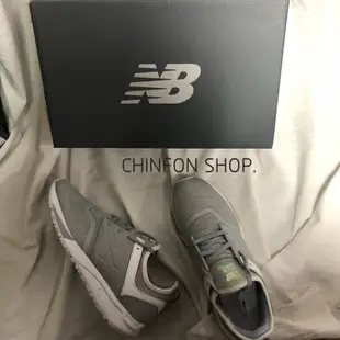 new balance 247 WRL247YD 灰 白 女 現貨 慢跑鞋 休閒鞋 襪套 輕量