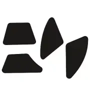 Anti-Slip PTFE Mouse Feet Sticker Pads For Corsair SCIMITAR Mouse Accessories