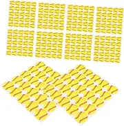 SUPVOX 250pcs Baseball Sticker Tag Basketball Paper Decal Empty Note Sticker Removable Stickers Sports Ball Labels Round Label Stickers Mini Stickers Copper Plate Stickers Yellow