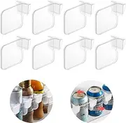 Fridge Drawer Divider,Clear Refrigerator Organizer Bins Partition,Storage Baskets Space Allocator,Portable Drawer Separators Board,Plastic Storage Container Bottle Can Divider Combination(8Pcs)