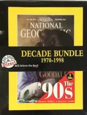 National Geographic Decade Bundle 1970 1998 Windows & Mac OS Interactive Set