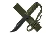 Survivor Reverse Serrated Fixed Blade Knife Black 7.5" (K-HK-7526)