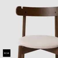 在飛比找momo購物網優惠-【HOLA】PODIUM PLUS櫸木餐椅 深木 白色