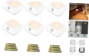 Motion Sensor Tap Light,Battery Operated Puck Lighting, Safe,Portable,Easy to