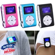 MP3 Player Support Micro SD TF Card LCD Screen Stereo With Clip-on Portable