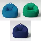 30" Canvas Bean Bag Chair Blue Pillowfort - 3 Colors: BlueStrut GreenTurquoise