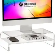 Acrylic Monitor Stand Riser Clear Computer Monitor Stand (Big)