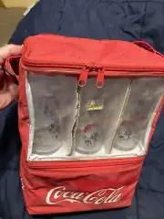 Set of 6 Vintage Anchor Hocking Glass Coca-Cola Coke Drinking Glasses