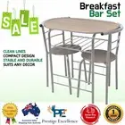 Bar Table Set Kitchen Breakfast Dinner Dining Coffee Cafe and Seat Chairs Stool