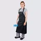 Unisex Black Chef Bib Apron - See Handy Chef for chef jackets, pants, hats