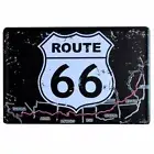 home accent wall decor ideas vintage art poster Route 66