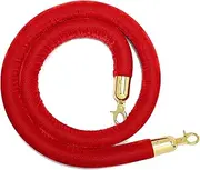 Barrier Rope Red Rope for Big Birthday Party/Wedding/VIP Room, Queue Barrier Rope with Gold Plated Hooks, 2/3.3/4/5/6.5/8.2/9.8 Ft/3Pack/150Cm/5Ft (Color : 3pack, Size : 90Cm/3Ft)