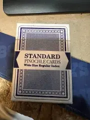 ONE BLUE DECK---ONE RED DECK----PINOCHLE PLAYING CARDS---BRYBELLY--SEALED
