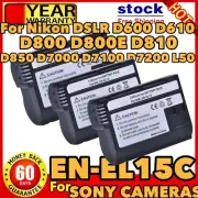 D7000 D7100 D800 D800E For Nikon EN-EL15 Battery replace ENEL15 ENEL15C | 3 PACK