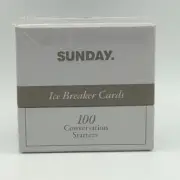 Sunday Ice Breaker Cards Game 100 Conversation Starters Bible Study Religious