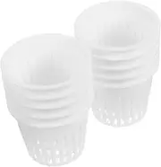 COOPHYA Net Pot Seedling Basket 10pcs Hydroponic Grow Supplies Mesh Net Planter Pots for Indoor Plants Sturdy Construction for Orchids and Herbs