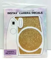 Gold Glitter Decals for Fuji instax Mini 8 Camera Decals sticker Customize