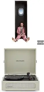 Crosley Voyager Portable Bluetooth Turntable (Dune) and Mac Miller - SWIMMING (VINYL) [Bundle]