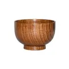 1 Pc Salad Bowl Safe Simply Wash Solid Wooden Bowl Serving Tableware Container