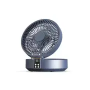NNEDSZ Dark Blue Remote-Control Wall-Mount Foldable Mini USB Fan with Night Ligh