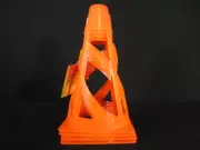 36-Pack Mini Orange Safety Cones (4 per Pack) - Sports, Training, Events NEW
