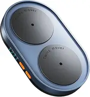 Vaydeer Dual Turntable Mouse Mover, Turbo 3 Mouse Jiggler with Adjustable Intervals, ON/Off Switch, Undetectable & Noiseless Mouse Shaker Simulate Realistic Mouse Movement for Secure Computer Activity