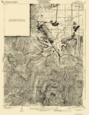 Topographical Map - Dry Canyon California Quad - USGS 1932 - 23 x 29.77