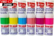 POY-SIAN Mark II Menthol Nasal Inhaler Oil Poysian (Pack of 6) | Relieves Cold S