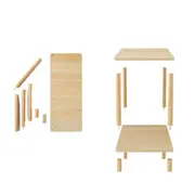Nature-Inspired Wooden End Table