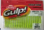 BERKLEY GULP! Floating Trout Worm - 2-1/2" - 20/Ct - Chartreuse
