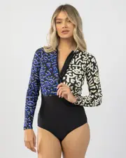 [Rip Curl] Rip Curl Women's Search Upf 50 Long Sleeve Surfsuit in Black Size Small S Black