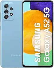 [Samsung] Galaxy A52 Dual-SIM 128GB + 6GB RAM Factory Unlocked 5G Android Smartphone (Blue) - International Version