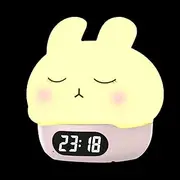 Fbinys Rabbit Alarm Clock | Fun Rabbit Wake up Lamp | Rechargeable Touch Lamps, Rabbit Digital Alarm Clock, Long Battery Life Sleep Training Night Lights for Bedroom