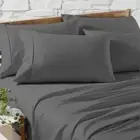 Egyptian Cotton 1200 Thread Count Sheet Set Charcoal