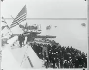 San Pedro California Thousands of people swarmed over Uncle Sam's - 1925 Photo