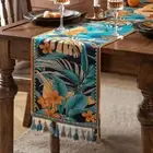 Cotton Table Cover Jacquard Tablecloth Ethnic Style Table Runner Table Decor