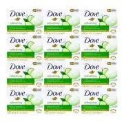 Dove Refreshing Beauty Bar Cucumber & Green Tea, 3.17oz (Pack of 12)