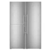 Liebherr 698 Litre Side by Side Fridge with Ice Maker - Stainess Steel