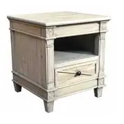 MF Provins Solid Timber 1-Drawer Side Table