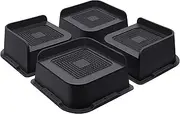 ANNKUT Bed Risers 2 Inch Heavy Duty, Furniture Risers for Bed Desk Table Sofa Couch,Oversized Bed Lifts Risers,Support up to 5000 Lbs(4 Pack Black)