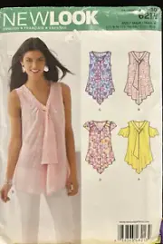 New Look Sewing Pattern 6213 Misses' Tops Size 6-16 Sewing Pattern