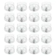 0.7x0.8" Cord Locks, 30 Pack Double Hole Spring End Toggle Stopper for Drawst...