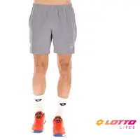 在飛比找PChome24h購物優惠-【LOTTO 義大利】男 專業網球褲 (7吋)(銀灰)