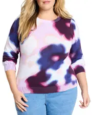 Nic+Zoe Plus Blossom Blur Sweater